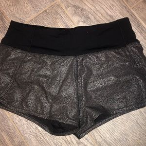 Lululemon foil speed up shorts size 4